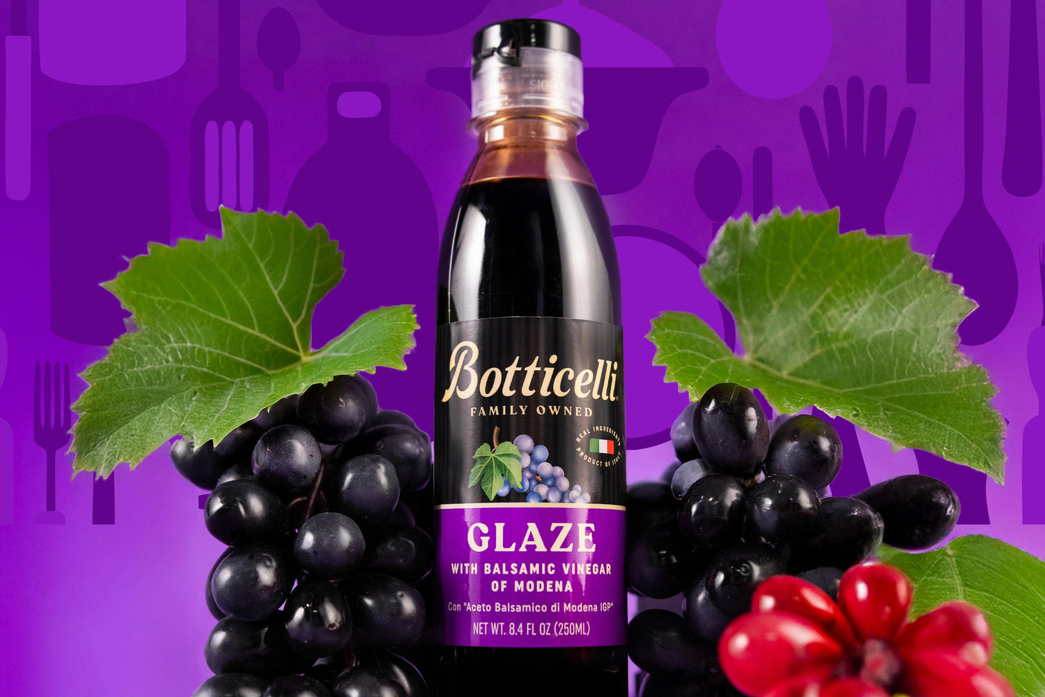 Balsamic Glaze with ingredients next to it