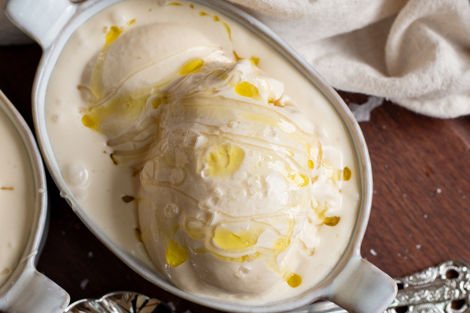 Olive Oil, Honey, & Sea Salt Ice Cream