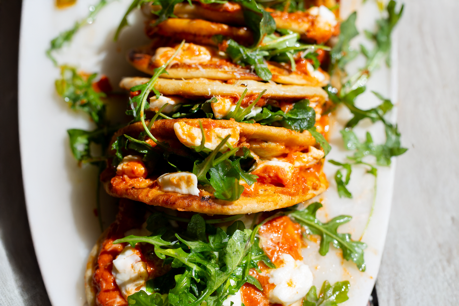 Chicken Parmesan Smash Tacos