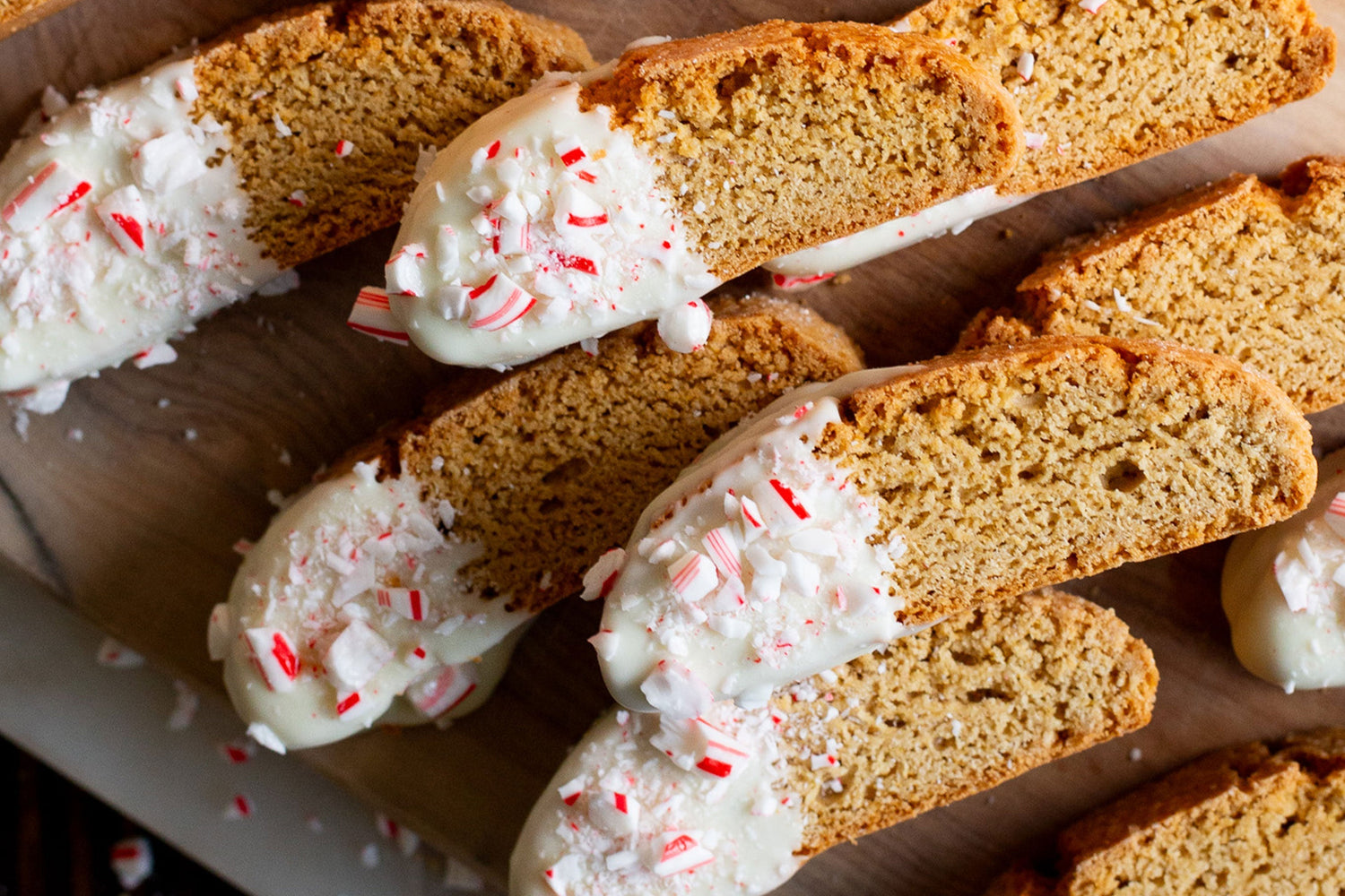 White Chocolate Peppermint Biscotti