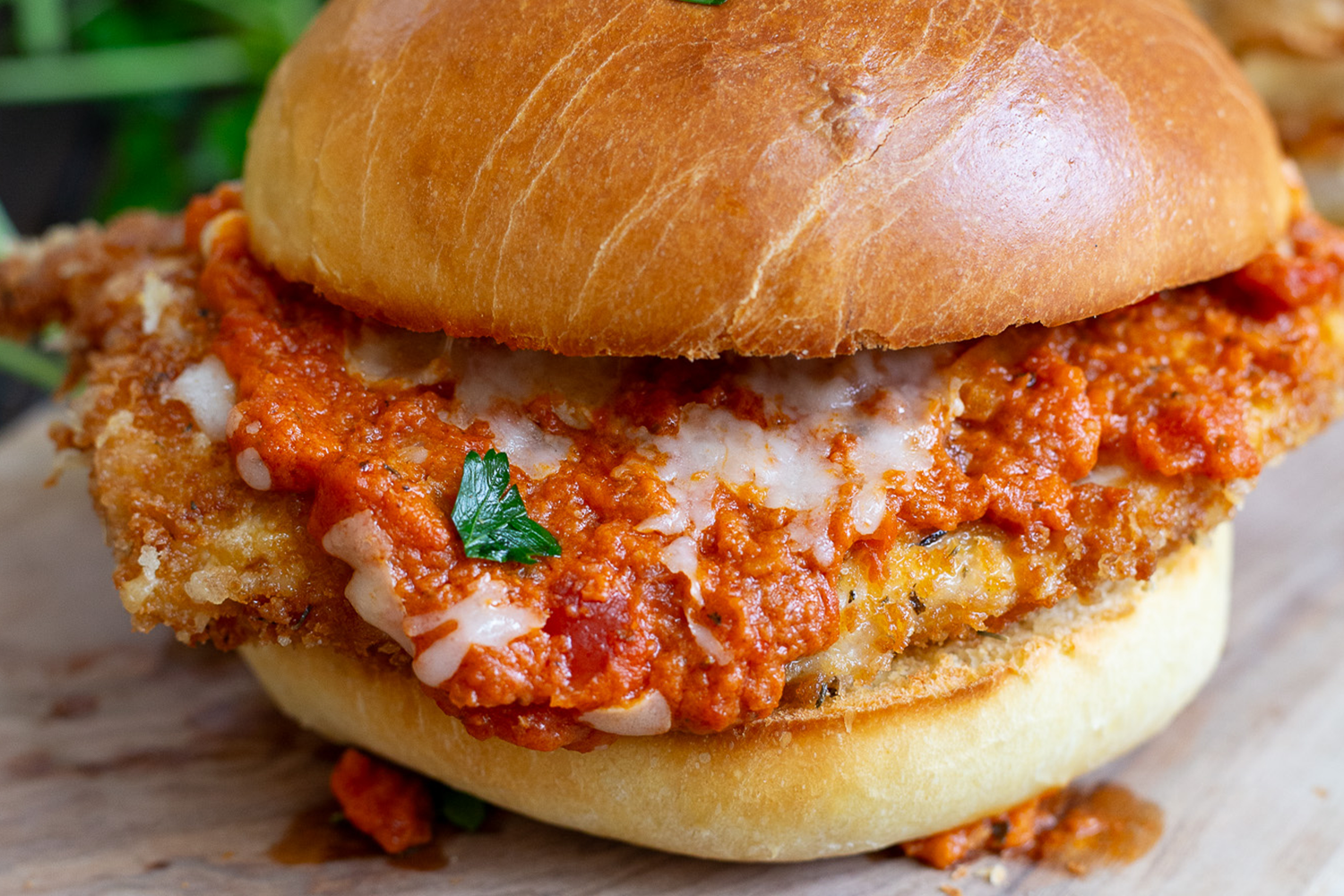 Chicken parmesan sandwiches