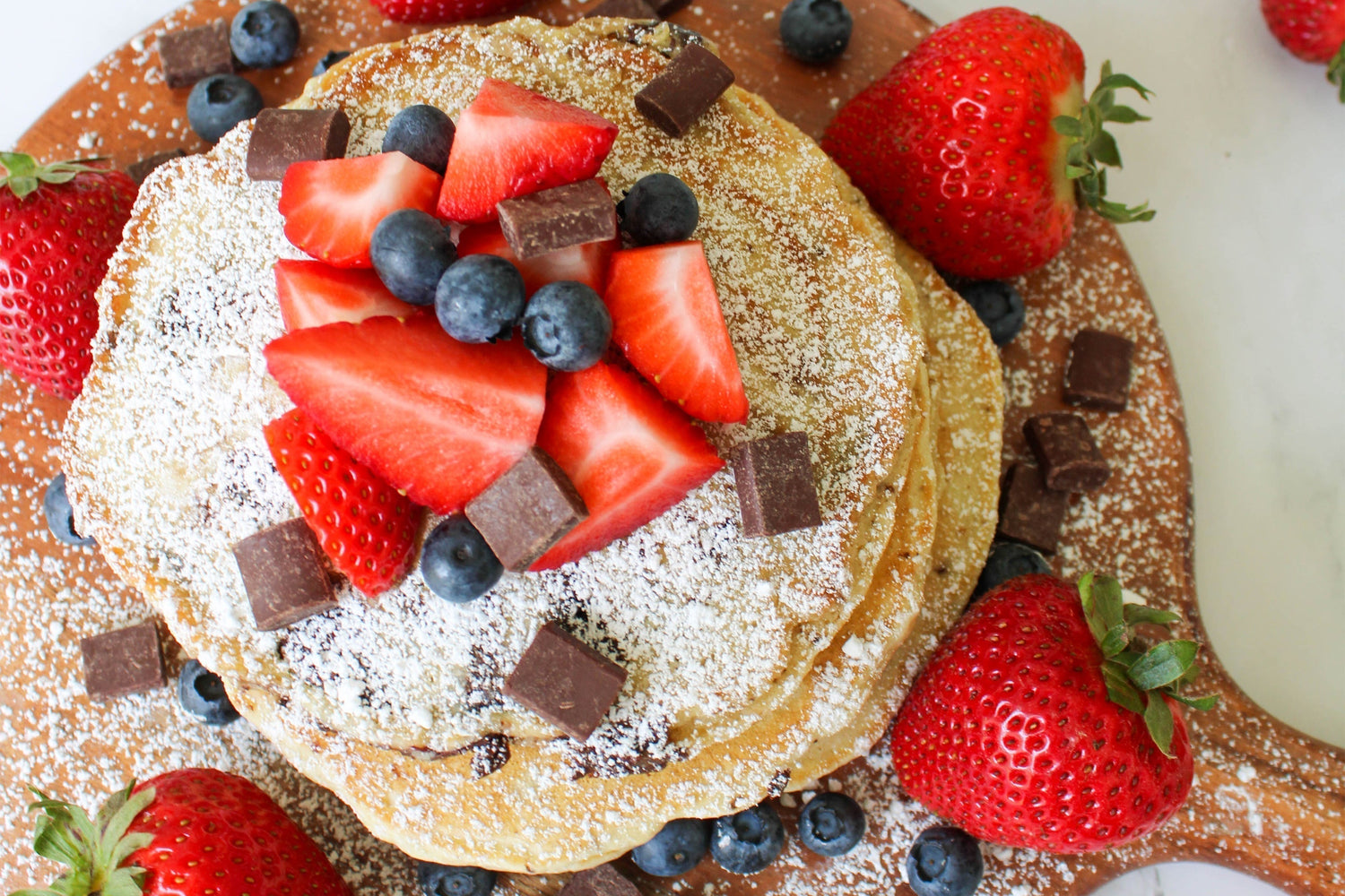 Chocolate Chip Olive Oil Pancakes