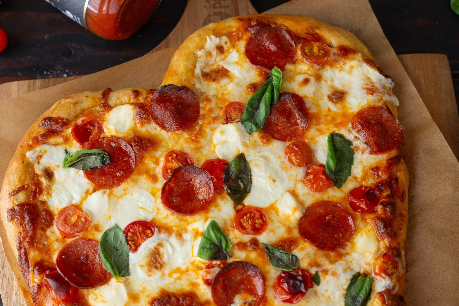 Heart-Shaped Pizza