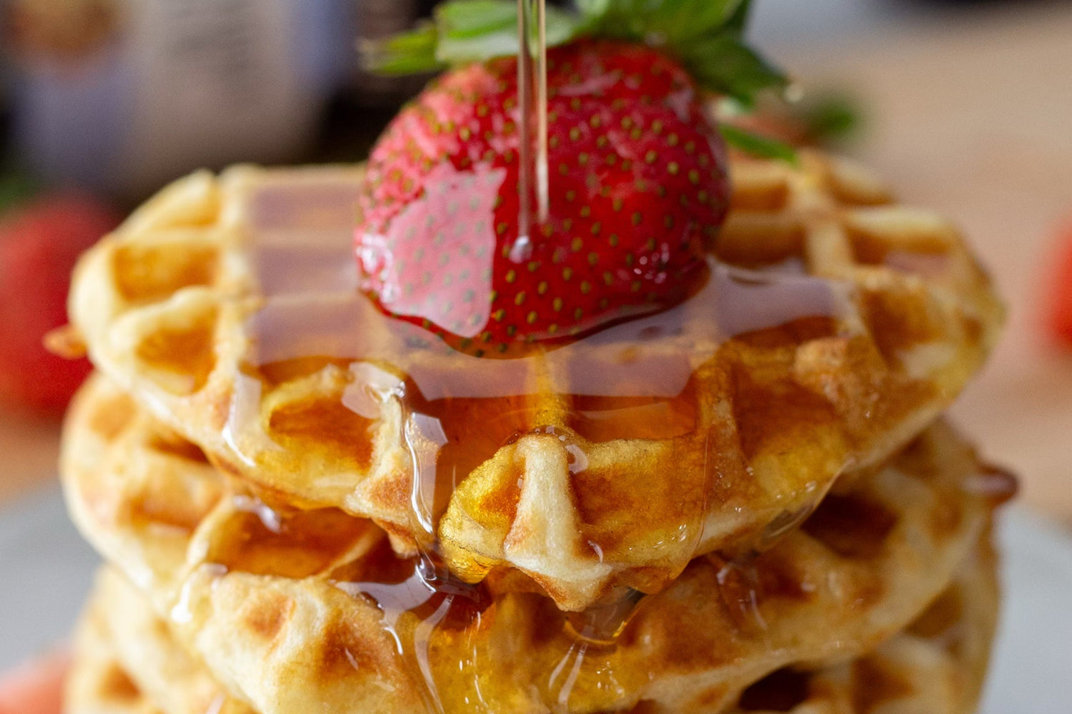 Fluffy EVOO Waffles
