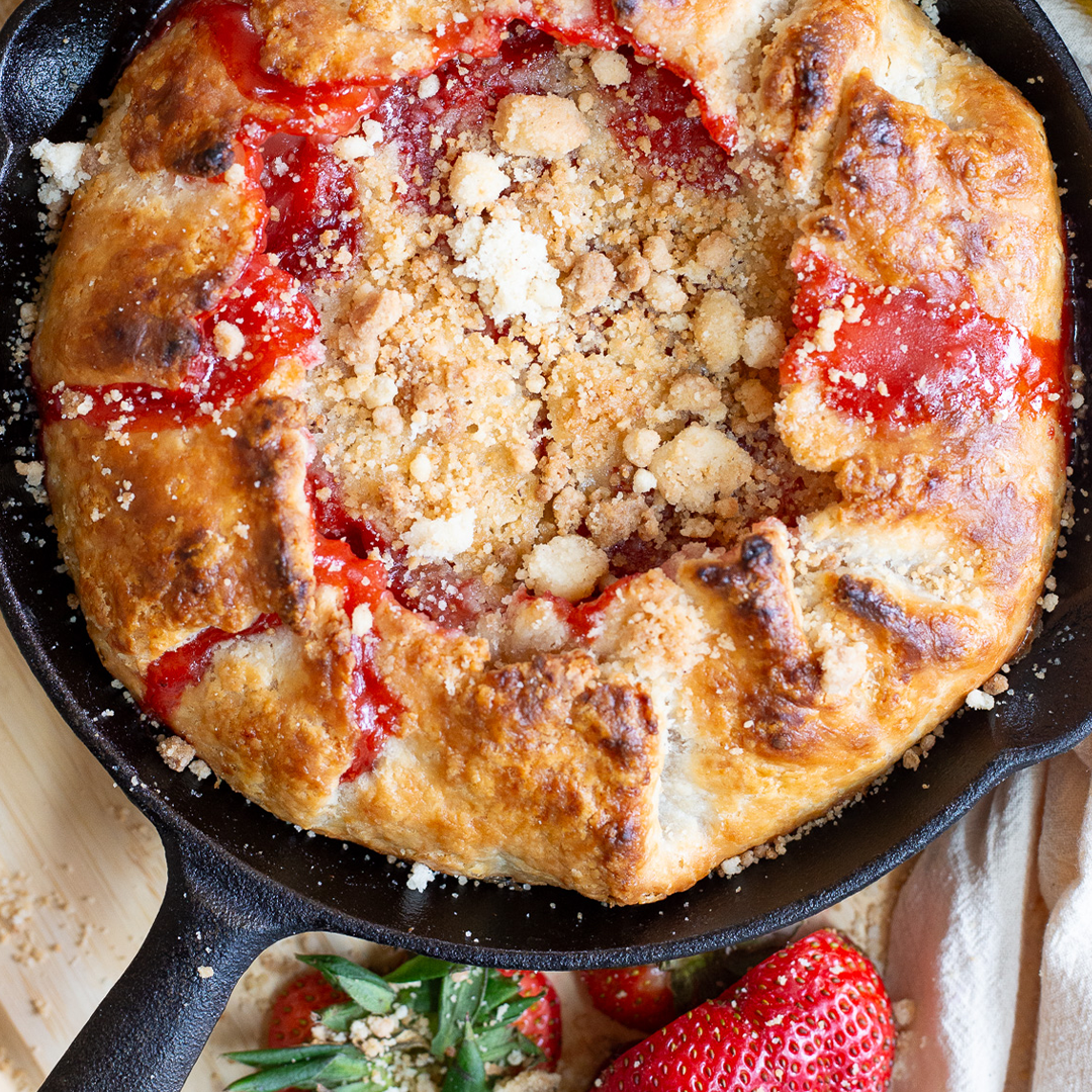 strawberry crostata