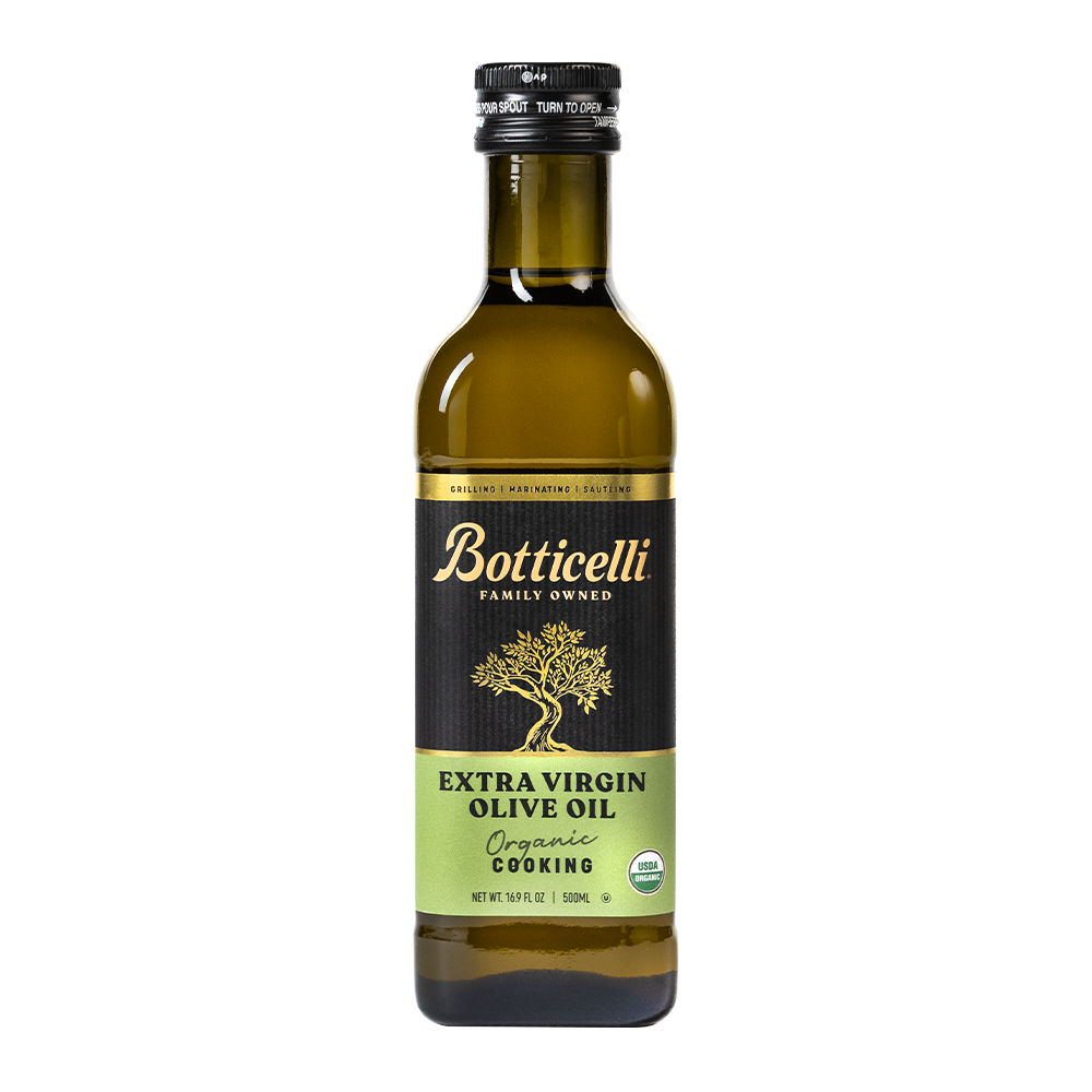 Bottle of Botticelli Organic Cooking Extra Virgin Olive Oil