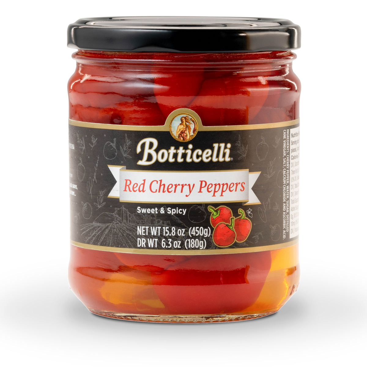 Sweet & Hot Cherry Peppers - 15.8oz – Botticelli Foods