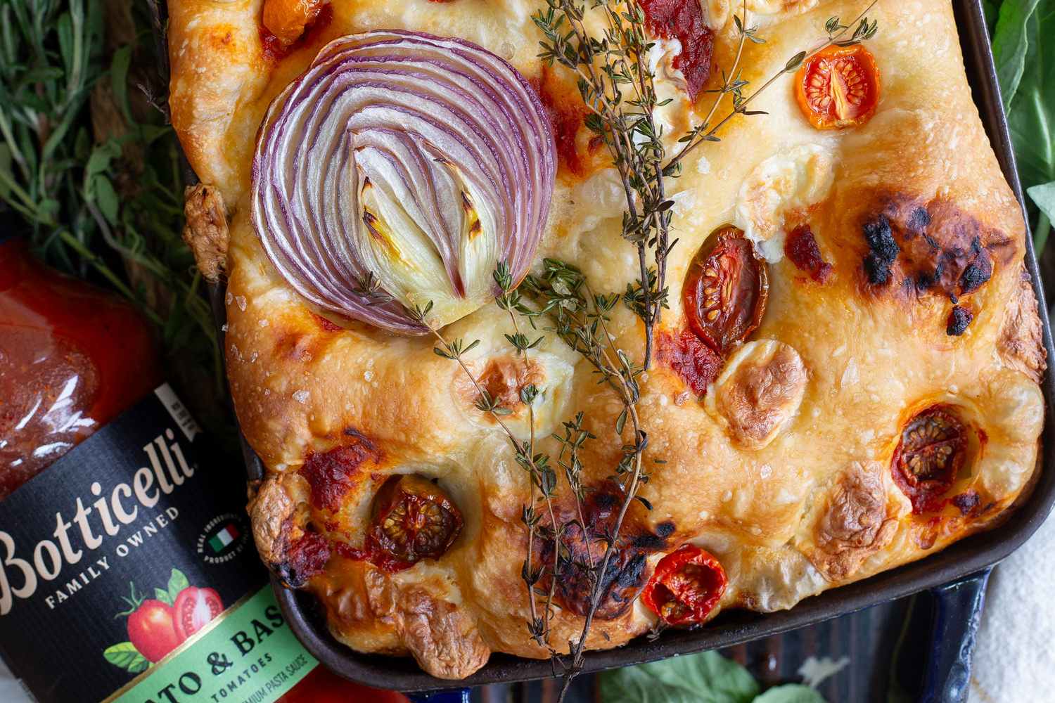 Tomato & Basil Focaccia