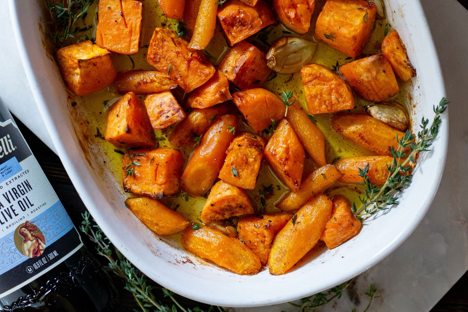 Maple Sweet Potatoes & Carrots