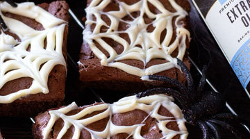 Spider Web Brownies