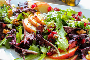 Autumn Apple and Pomegranate Salad
