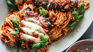 Chicken Parmesan Over Pasta