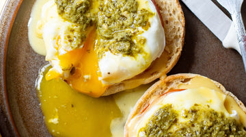 Pesto Eggs Benedict