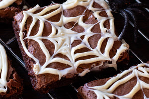 Spider Web Brownies