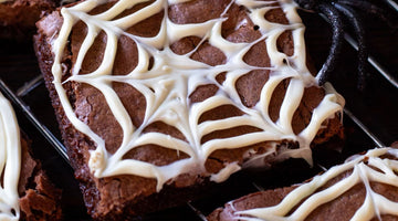 Spider Web Brownies