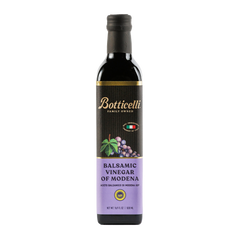 Bottle of Botticelli Balsamic Vinegar of Modena on a white background