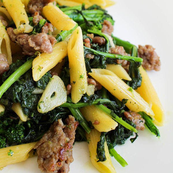 penne with broccoli rabe and sausage